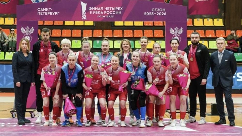 Команда «ОрелГУ-КПРФ» впервые стала серебряным призером Кубка России по футзалу