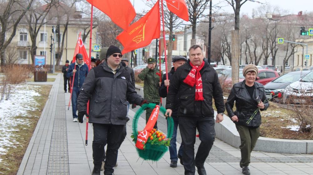 Коммунисты Приамурья отметили 156-ю годовщину со дня рождения В.И. Ленина