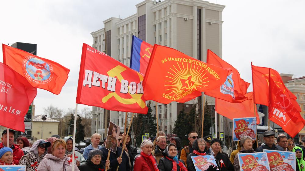 Мордовия. Красный Первомай в сердце Саранска: дождь не помешал нашей борьбе