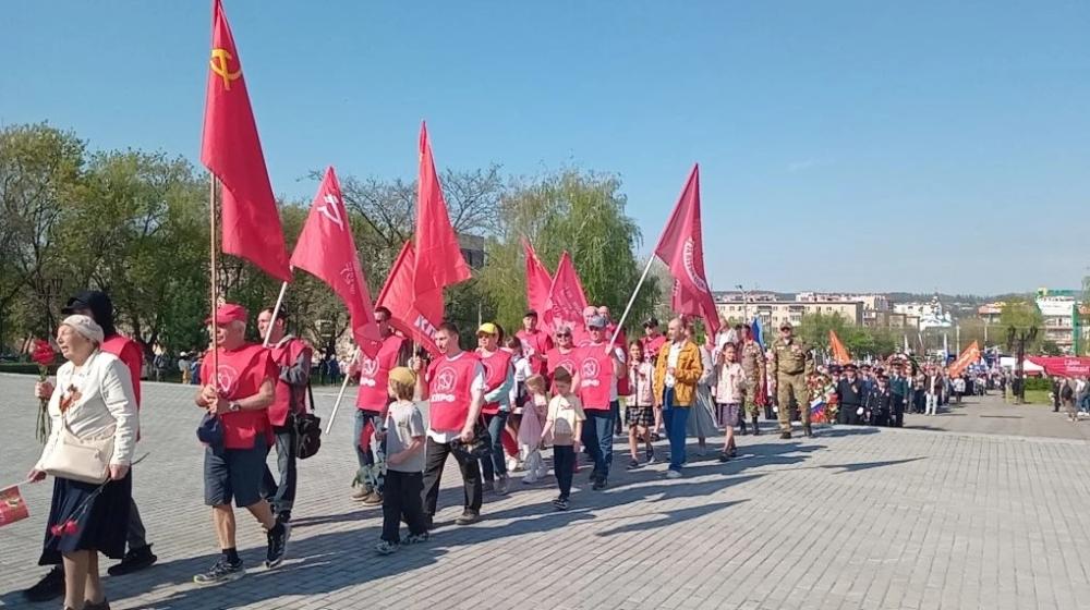 Челябинская область. В Миассе коммунисты приняли участие общегородском митинге, посвящённом 81-й годовщине Великой Победы