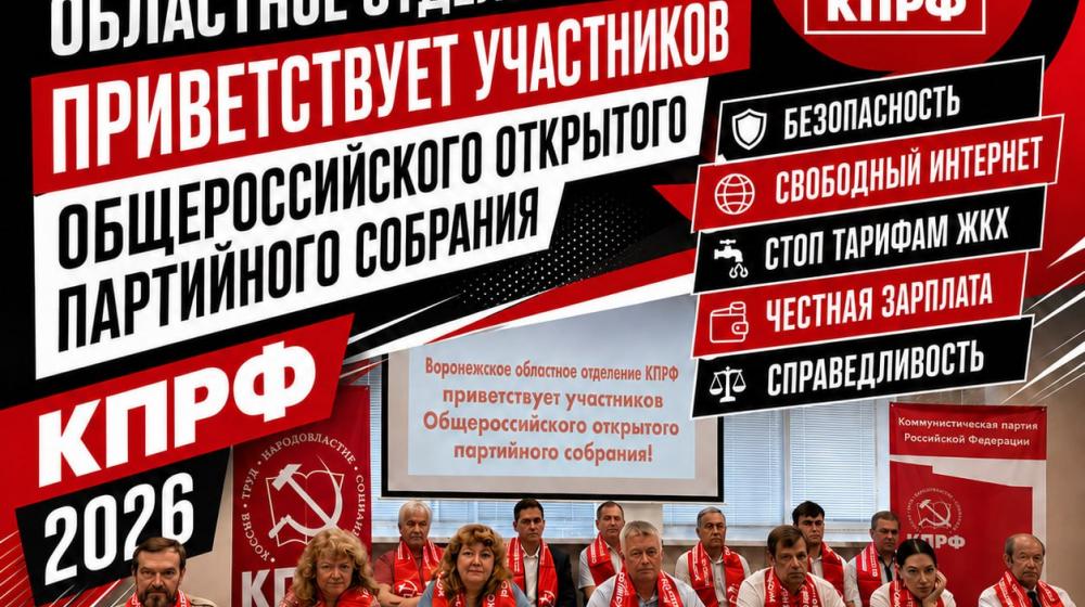 Воронежские представители КПРФ принимают участие во Всероссийском партсобрании по ВКС