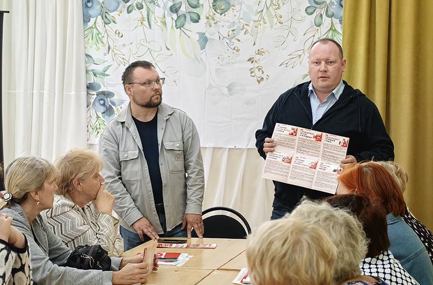 Кандидаты в депутаты от КПРФ Александр Бойков и Владимир Любимов провели серию встреч с жителями Юрьевецкого района Ивановской области