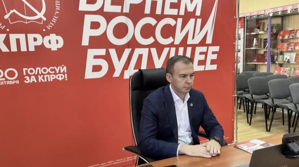 Юрий Афонин в эфире «прямой линии» рассказал жителям Иркутской области и Якутии о ходе избирательной кампании и Программе Победы КПРФ