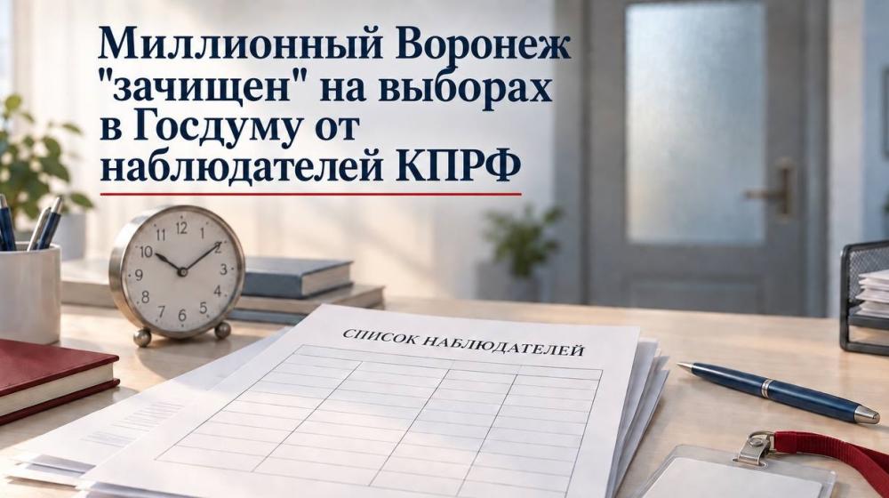 Выборный скандал в Воронеже. Город-миллионник на выборах в Госдуму тотально «зачищен» от наблюдателей КПРФ