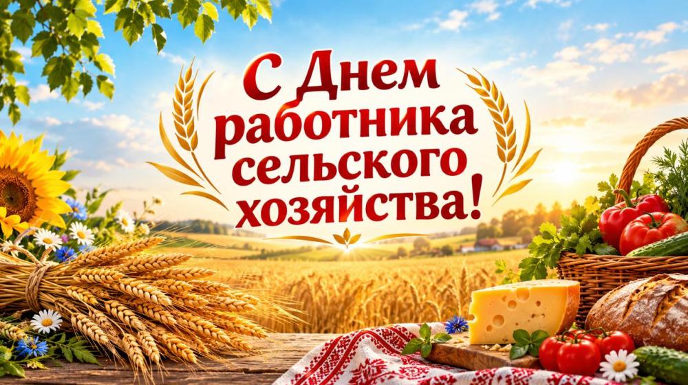 Поздравление В.И. Кашина с Днем работника сельского хозяйства и перерабатывающей промышленности