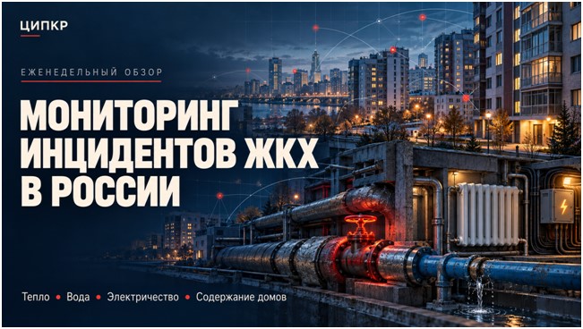 ЦИПКР. Мониторинг инцидентов ЖКХ в России 16 — 22 октября 2026 года