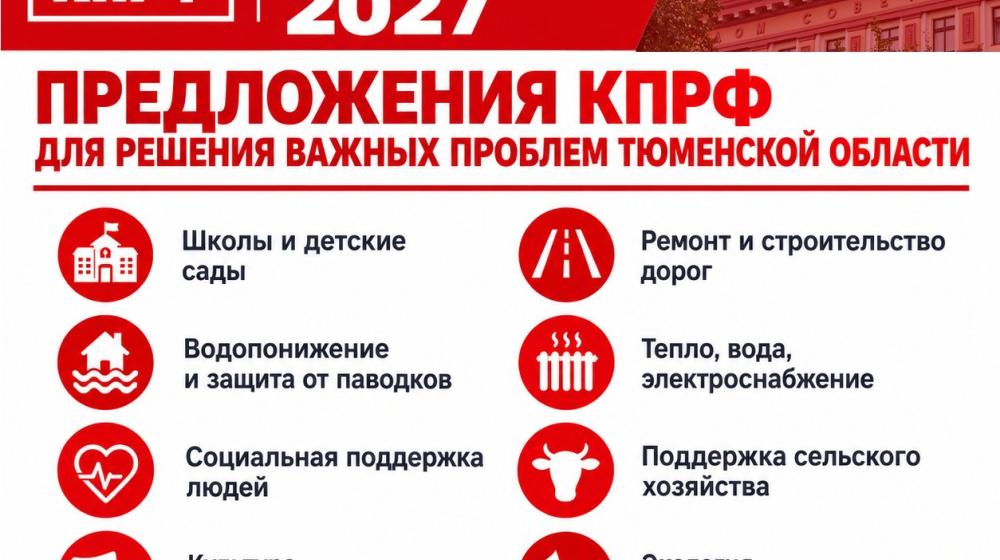 Социальная справедливость и развитие территорий: фракция КПРФ внесла масштабный пакет предложений в бюджет Тюменской области