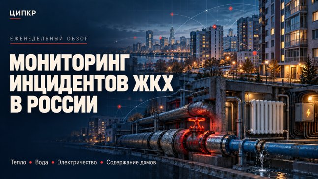 ЦИПКР. Высокое плато ЖКХ-напряжённости: откат с пика при смене географии. Мониторинг инцидентов ЖКХ в России 09−15 октября 2026 года