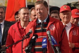 Выступление Владимира Кашина на отправке гумконвоя КПРФ