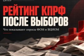 ЦИПКР. От 13,47% к 19-23%: социологи власти невольно измерили реальную поддержку КПРФ на выборах