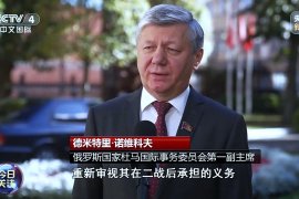 Дмитрий Новиков телевидению Китая: “Возрождение японского милитаризма - прямая угроза для соседних стран”