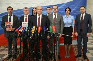 Г.А. Зюганов выступил перед журналистами