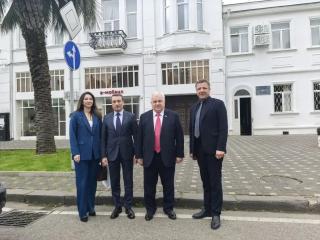 К.К. Тайсаев приехал с рабочим визитом в Абхазию