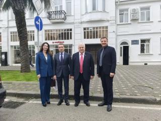 К.К. Тайсаев приехал с рабочим визитом в Абхазию