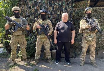 К.К. Тайсаев на Донбассе: поддержка бойцов и помощь детям
