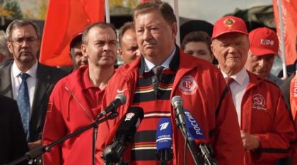 Выступление Владимира Кашина на отправке гумконвоя КПРФ