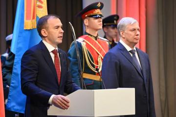 Юрий Афонин принял участие в церемонии вступления в должность губернатора Ульяновской области Алексея Русских