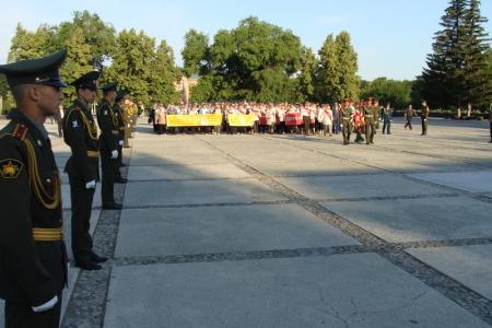 Пограничники  открыли День памяти и скорби в Новосибирске 