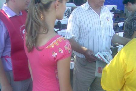 Агитпоездка воронежских коммунистов. Нижнедевицк  говорит: «ДА!» 