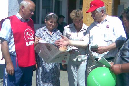 Агитпоездка воронежских коммунистов. Нижнедевицк  говорит: «ДА!» 