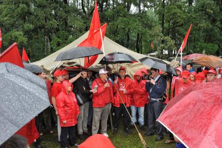 «Зюганов – наш президент!» Рабочая поездка лидера КПРФ и «Народного ополчения» в Орловскую область