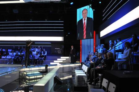 Г.А. Зюганов в программе  «Поединок» на телеканале «Россия 1». Фоторепортаж 