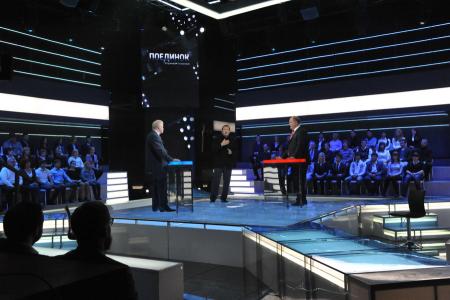 Г.А. Зюганов в программе  «Поединок» на телеканале «Россия 1». Фоторепортаж 