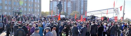 Саратовская область. В Балаково состоялся митинг в поддержку «детей войны»