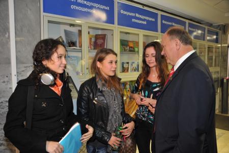 Г.А. Зюганов: «Мы должны защищать свое геополитическое пространство». Лидер КПРФ встретился с преподавателями и студентами МГИМО 