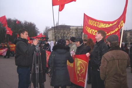 Репортаж о митинге в Новгородской области 
