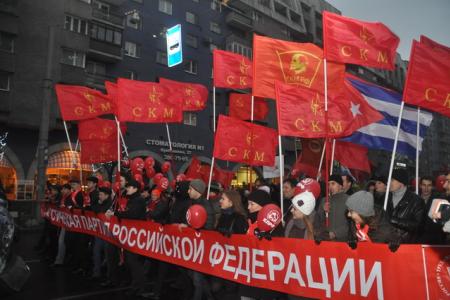 Праздничные мероприятия приуроченные к 94-й годовщине Великой Октябрьской социалистической революции в Санкт-Петербурге