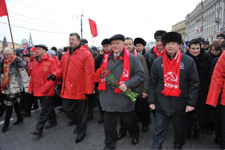 Г.А. Зюганов на митинге 7 ноября в Москве: Миром будут править труд, достоинство и справедливость!  