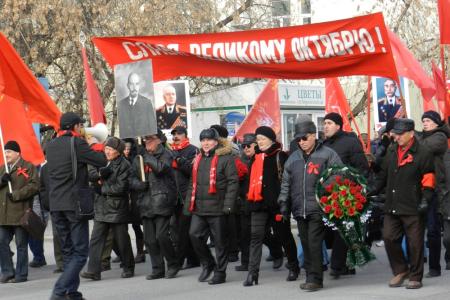 Годовщина революции в Томске и области