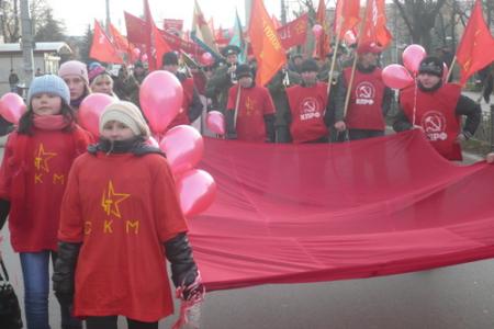 Калуга. Праздник Великого Октября или как чиновники от «партии власти» хотели калужским коммунистам свинью подложить…