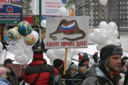 Лучшие креативы митинга на проспекте Сахарова: От Киплинга до Добби с презервативом