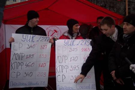 В Великом Новгороде прошёл пикет против фальсификации итогов выборов