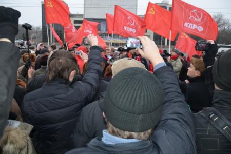 Ростовчане вышли на улицы, протестуя против фальсификации выборов