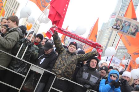 Москва. Семьдесят тысяч человек на проспекте Сахарова требовали отставки премьера Путина и освистывали «демократов»