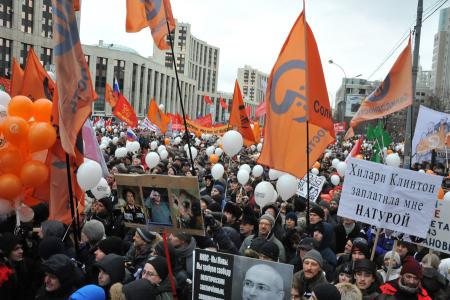 Митинг на проспекте академика Сахарова в Москве (фоторепортаж)