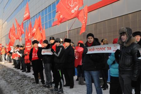 Уфа: В рамках всероссийской акции «За честные выборы», коммунисты Башкирии провели митинг-пикет