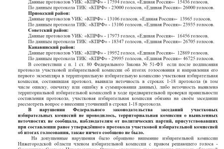 Нижегородская область: Возбудить уголовные дела против фальсификаторов!