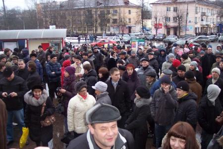 Великий Новгород: Акция протеста против нечестных выборов