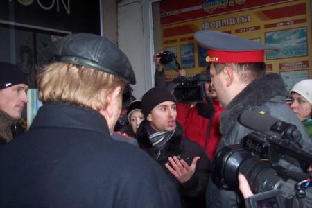 Великий Новгород: Акция протеста против нечестных выборов