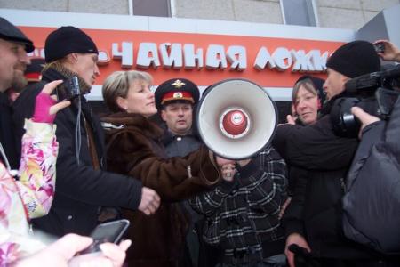 Великий Новгород: Акция протеста против нечестных выборов
