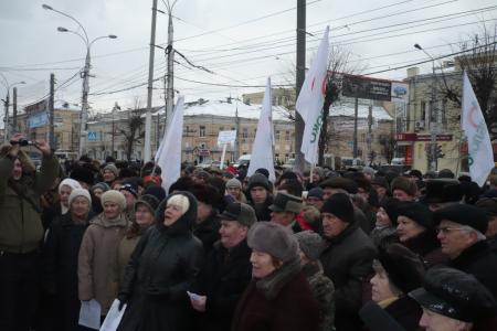 Ни запреты, ни угрозы не помешали тулякам собрать митинг на площади Ленина и потребовать отставки фальсификаторов выборов!