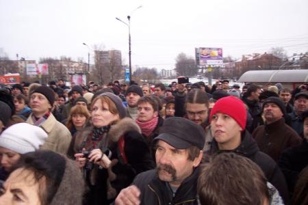 Великий Новгород: Акция протеста против нечестных выборов