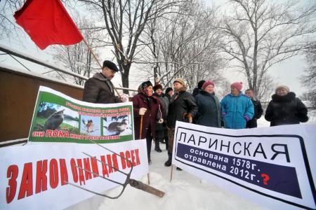 Московская область: Митинг «За честные выборы» в деревне Колионово