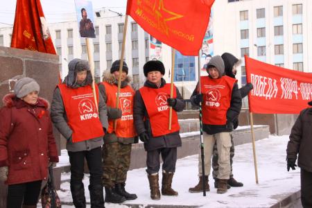 Митинг против фальсификации результатов выборов депутатов Госдумы в Якутске