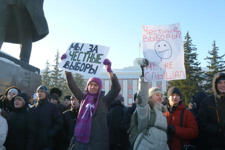 Барнаул: коммунисты протестуют против фальшивых выборов