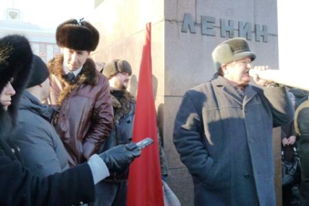 Барнаул: коммунисты протестуют против фальшивых выборов